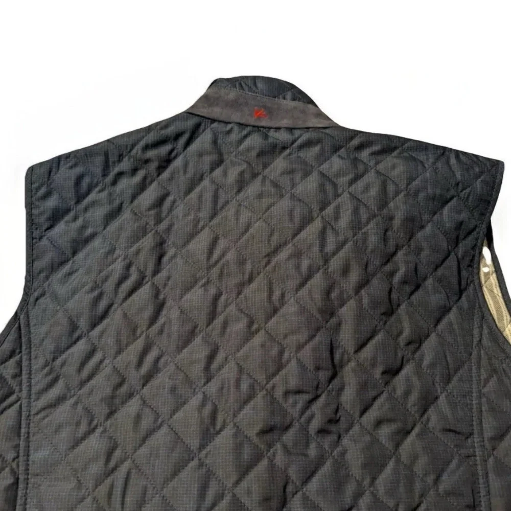 Isaia Men’s Vest L (EU 52) Quilted Puffer Blue, Lining, Extralight Aqua, Italy - Picture 4 of 12